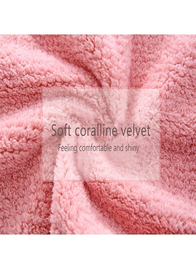 Mockery Kitchen Washcloths Super Absorbent Cleaning Cloth Dishwashing Hangable Rag Soft Towel, Multi-Purpose Cleaning Cloths, Wash Cloth for Home, Car, Window, Odor Stain Grease Free (Pink, Pack of 2) - Image 2